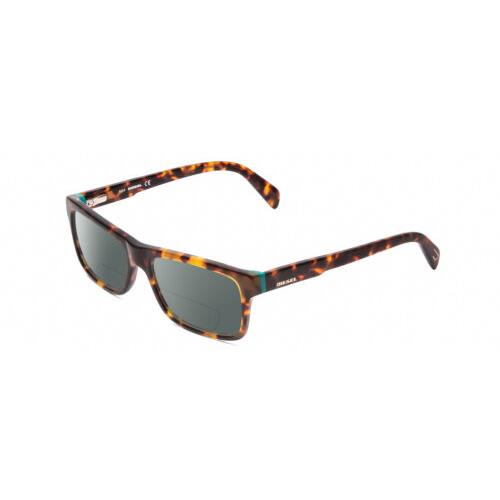 Diesel DL5071 Unisex Polarized Bifocal Sunglasses in Tortoise Havana Brown 55 mm Grey