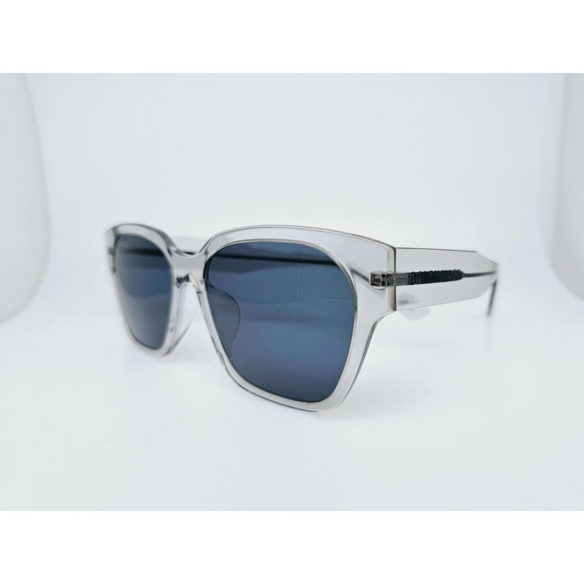 Balenciaga Sunglasses 0215SA 004 56MM Transparent Grey Frame with Blue Lenses