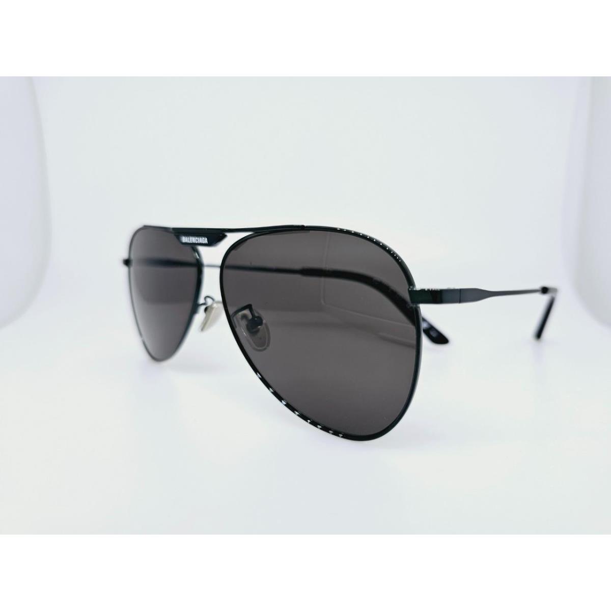 Balenciaga Sunglasses 0244S 002 62MM Dark Grey Frame with Dark Grey Lenses