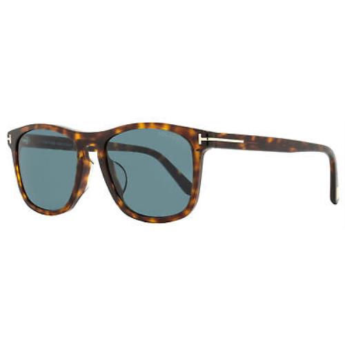 Tom Ford Rectangular Sunglasses TF930F Gerard-02 54V Red Havana 56mm FT0930F - Frame: Red Havana, Lens: Blue