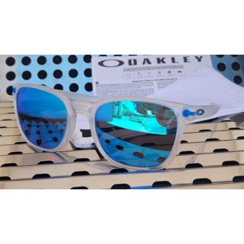 Oakley Ojector Mvk 9018-1155 Sunglasses Matte Clear W/prizm Sapphire Iridium