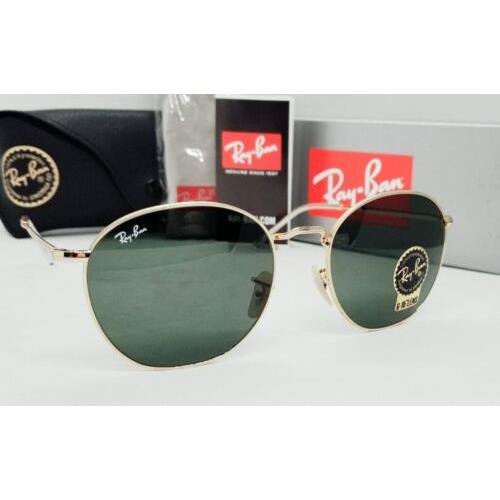 Ray Ban Rob Gold/green RB3772F 001/31 56 Aviator Sunglasses