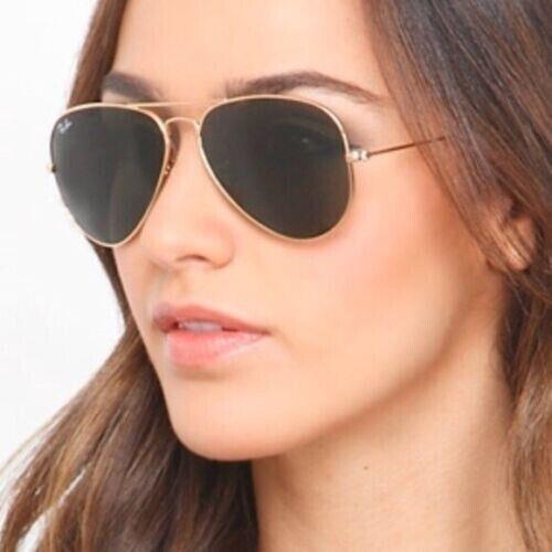 Ray Ban RB3025 Aviator Classic Lens Gold Frame Sunglasses