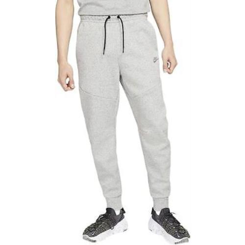 Nike Men`s Sportswear Tech Fleece Pants Grey Black Sz M DR9162-010