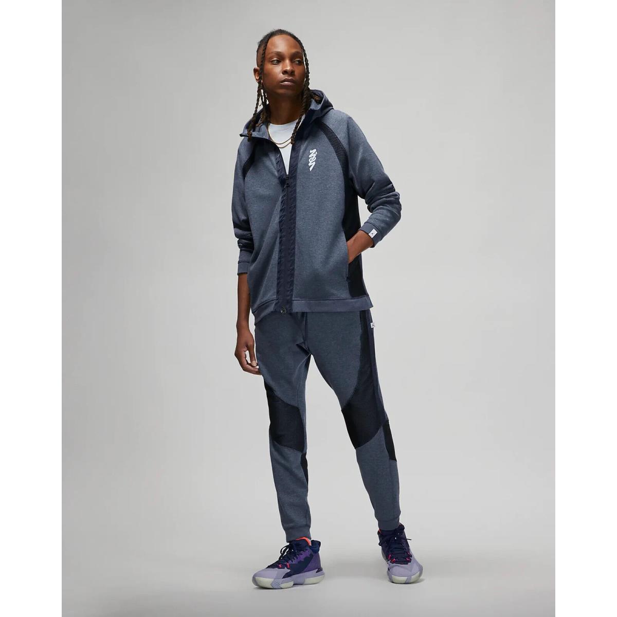 Nike Jordan Zion Men`s Hoodie Basketball Jacket Full Zip DR2115 410 M