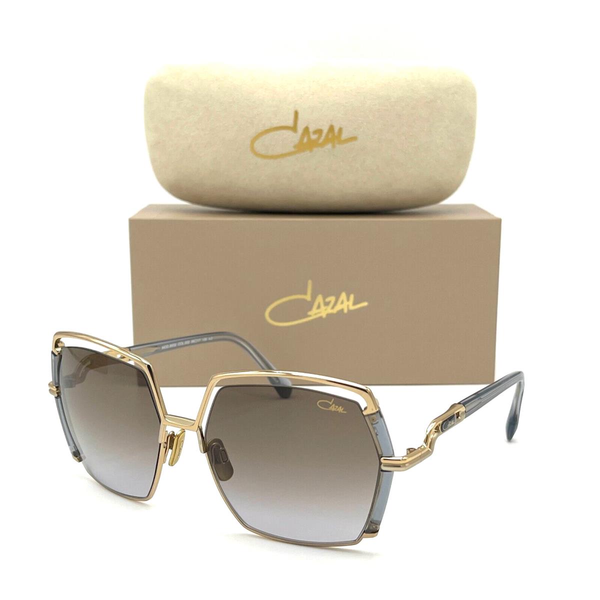 Cazal Mod 9502 002 Gold Gray / Gray Gradient 58mm Sunglasses