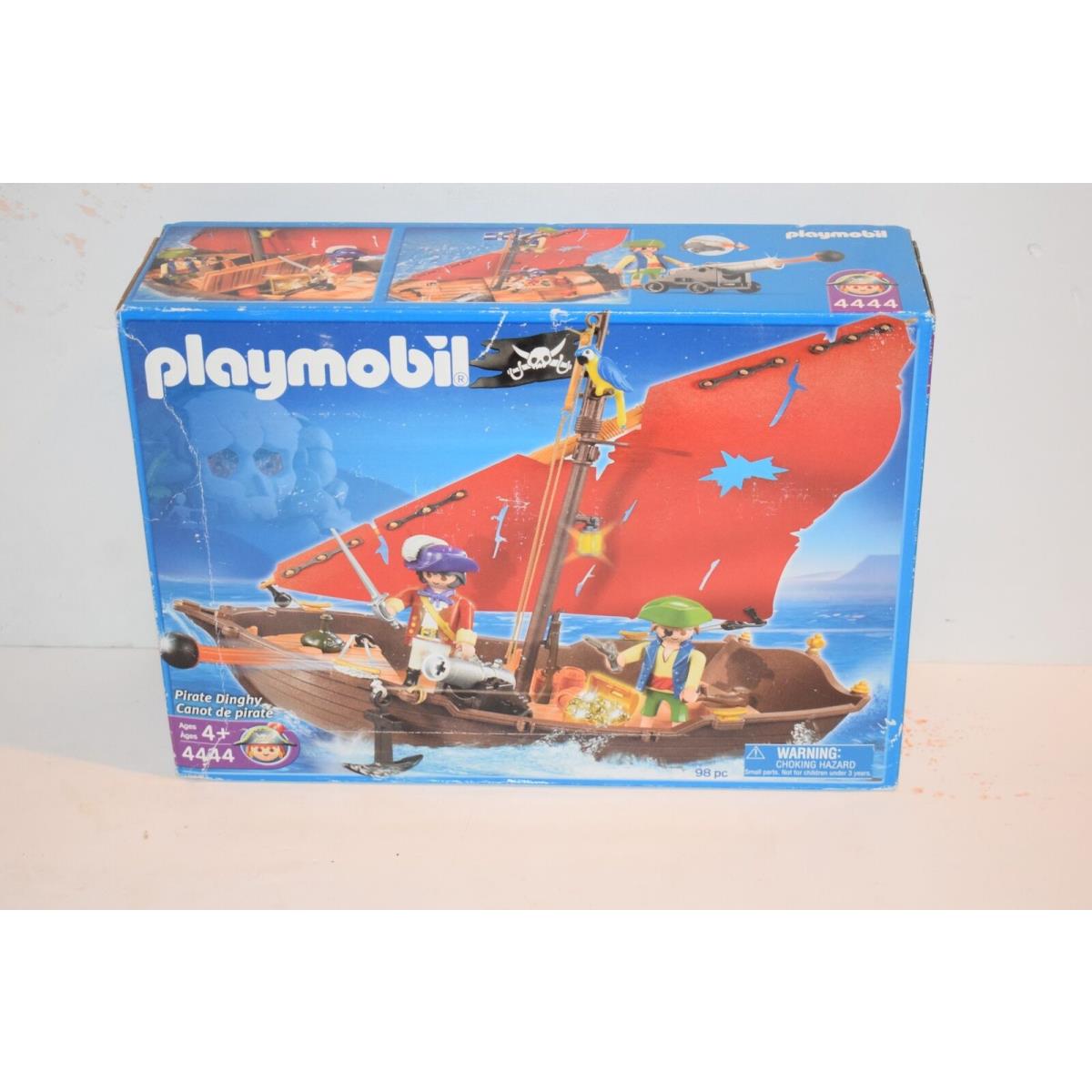 Playmobil 4444 Pirate Dinghy Sailboat New- DWT15