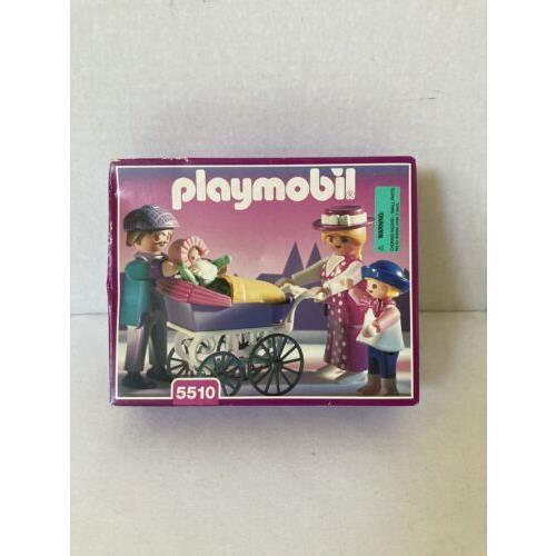 Playmobil 5510 Victorian Family W/pram Carriage Baby Stroller Couple Figures