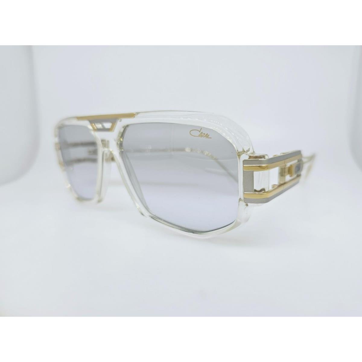 Cazal Sunglasses 675 003 60MM Gold Crystal Frame with Grey Gradient Mirror Lense