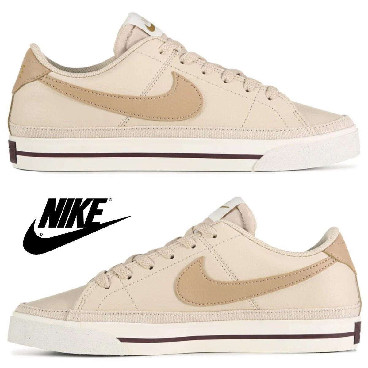 Nike Women`s Court Legacy Sneakers Sport Running Gym Comfort Athletic Shoes - Beige , Sand/Bronze Manufacturer