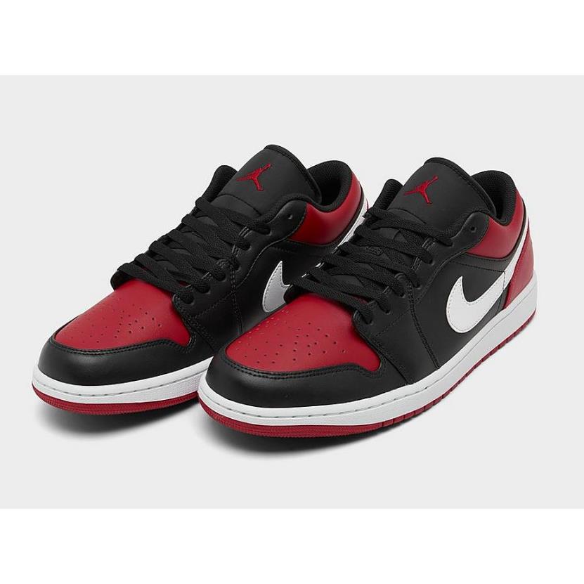 Nike Air Jordan Retro 1 Low Black Red White Bred All Sizes Shoes 553558 066