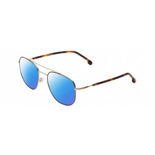 Carrera 236/S Unisex Hexagonal Polarized Sunglasses in Havana Tortoise Gold 54mm