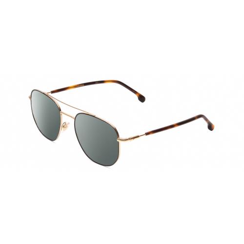 Carrera 236/S Unisex Hexagonal Polarized Sunglasses in Havana Tortoise Gold 54mm Smoke Grey Polar