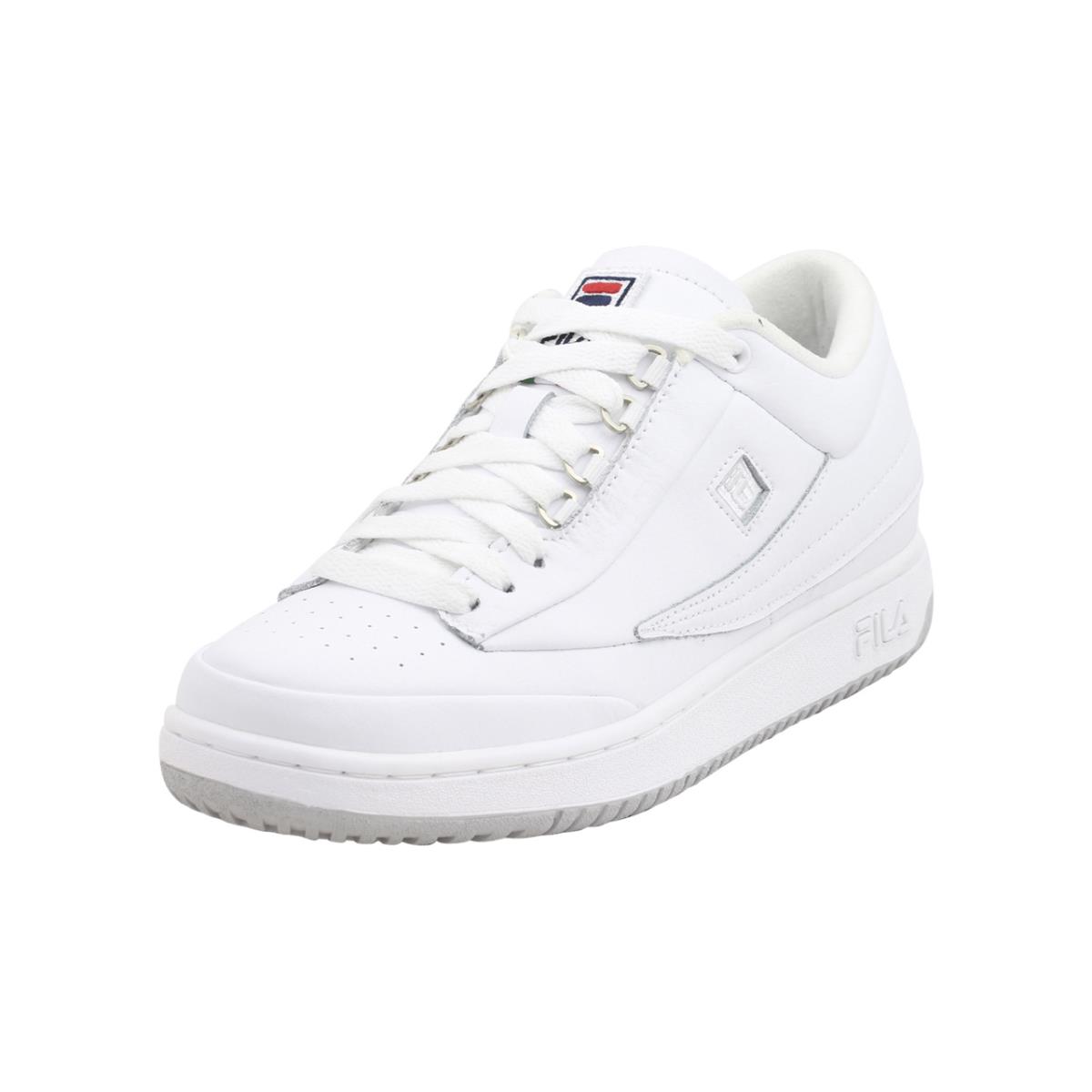 Fila Men`s T-1-Mid-Premio White/white/v Blue High Top Sneakers Shoes 9
