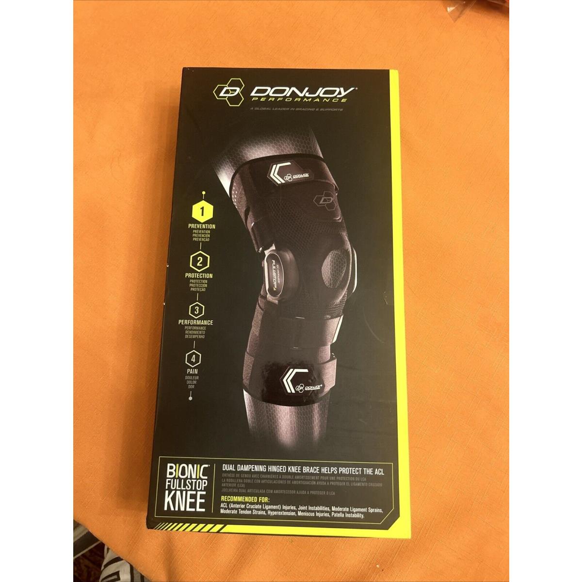 Donjoy Performance Bionic Fullstop Acl Knee Brace - Extra Large Black