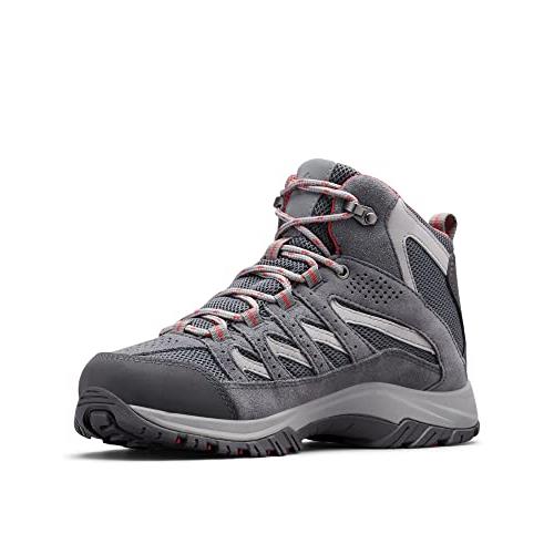 Columbia Women`s Crestwood Mid Waterproof Hiking S Graphite, Daredevil