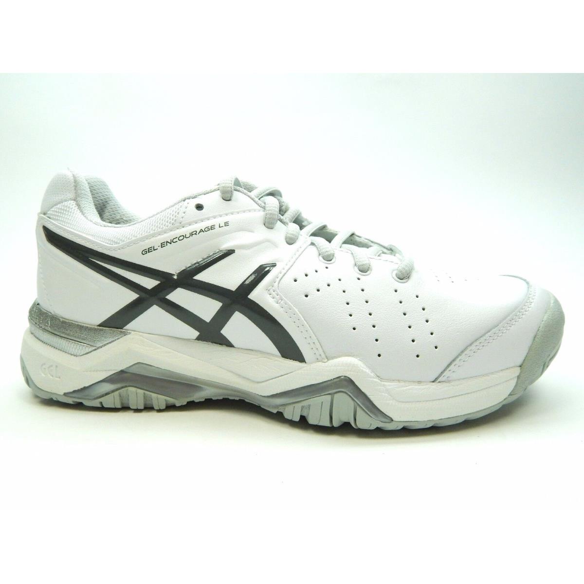 Asics Gel Encourage LE Tennis White Silver Women Shoes Size 6.0