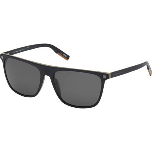 Ermenegildo Zegna Leggerissimo EZ 0169 05D Sunglasses Matte Charcoal/grey Polar
