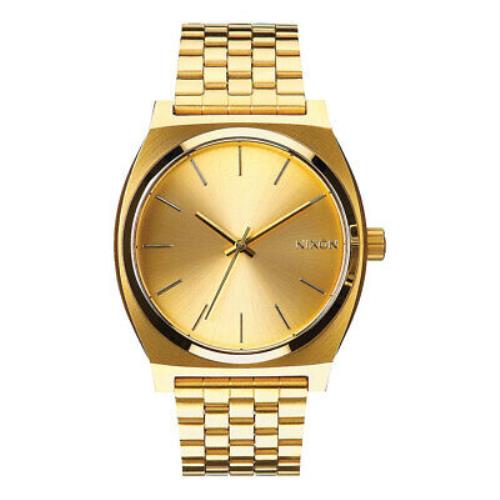 Nixon A045-511-00 Time Teller All Gold/gold Men`s Luxury Steel Analog Watch