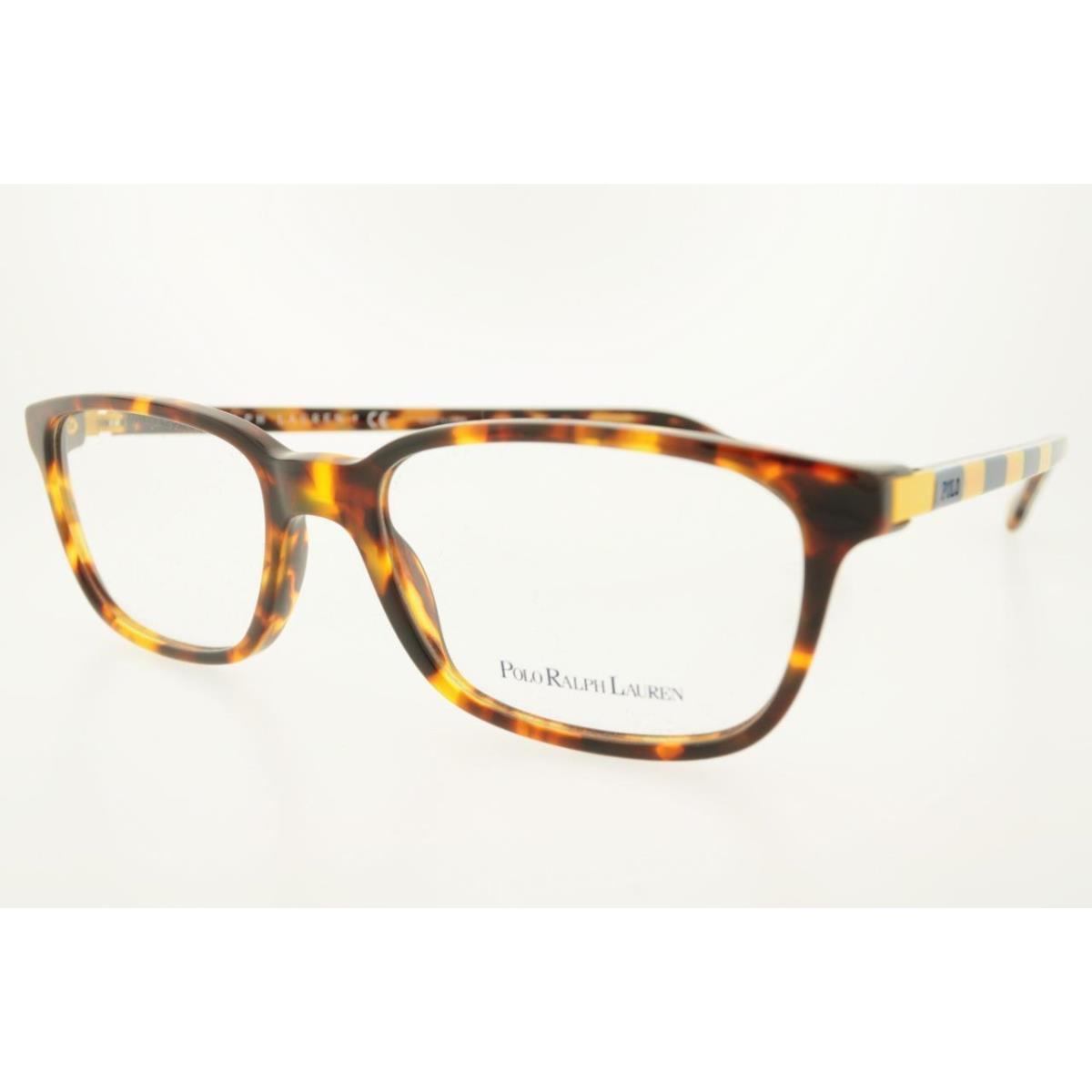 Ralph Lauren Polo 2113 5463 52MM with Stripped Tortoise Frames and Clear Lenses