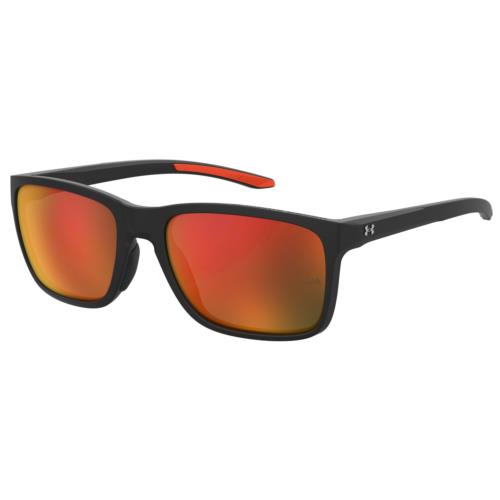 Under Armour UA0005SRC2-UZ Hustle Black Frame Orange Rectangular Lens Sunglasses