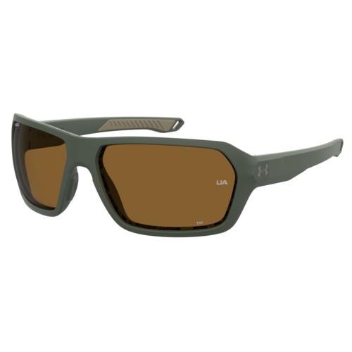 Under Armour Uarecon DLD-6A Recon Green Frame Amber Angular Lens Sunglasses