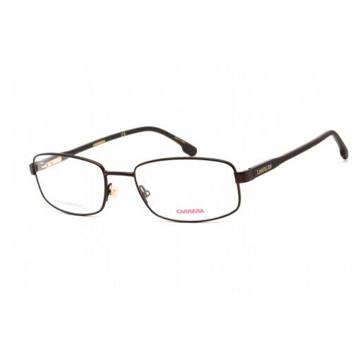 Carrera Men`s Eyeglasses Brown Stainless Steel Rectangular Carrera 264 009Q 00