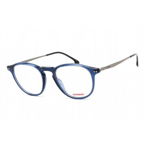 Carrera Men`s Eyeglasses Blue Plastic Round Shape Frame Carrera 8876 0PJP 00 - Frame: Blue, Lens: