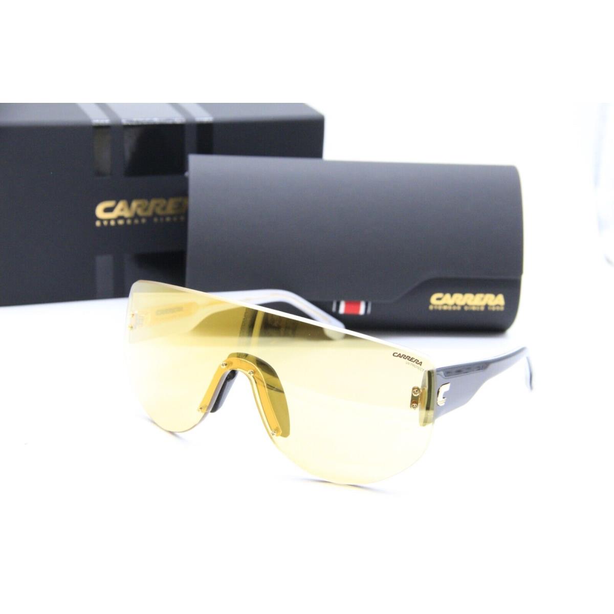 Carrera Flaglab 12 4CWET Gold Black White Sunglasses W/case 99-01