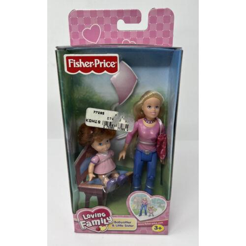 Fisher Price Loving Family Dollhouse Babysitter Little Sister 2002 Girls