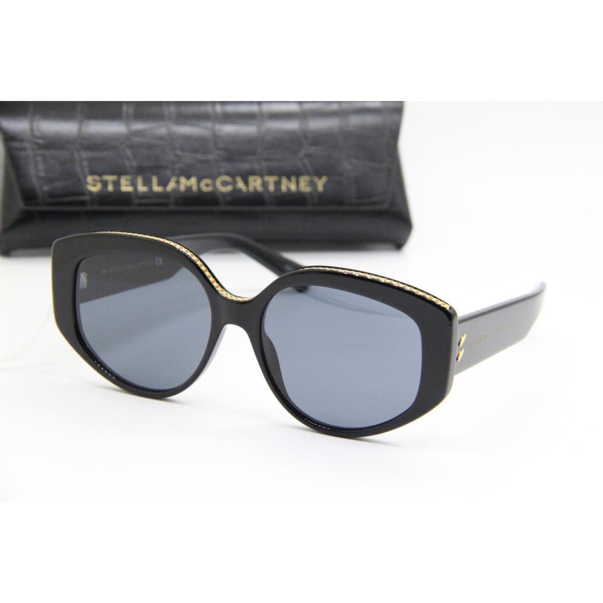 Stella Mccartney SC40029I 01A Black Gold Sunglasses W/case 56-16