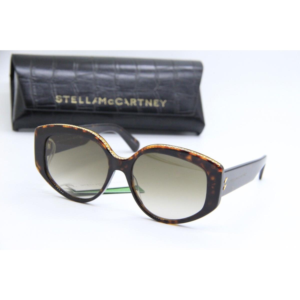 Stella Mccartney SC40029I 52F Havana Gold Sunglasses W/case 56-16