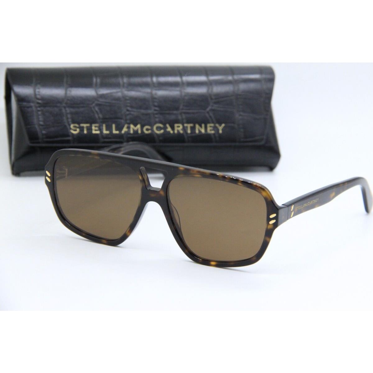 Stella Mccartney SC40034I 52E Havana Sunglasses W/case 58-14