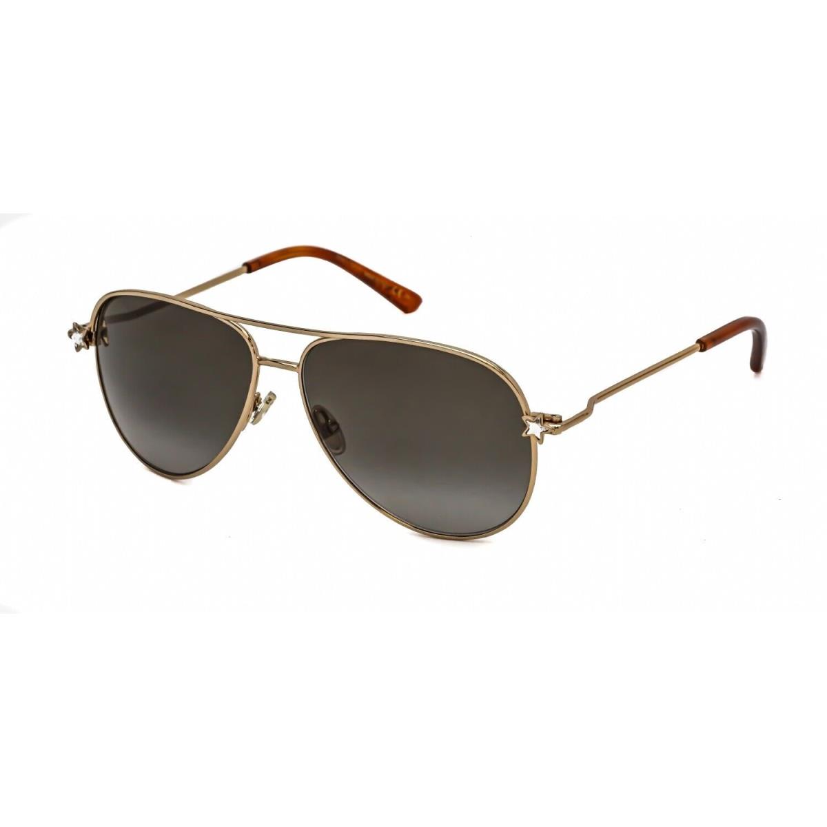 Jimmy Choo Sansa/s J5G HA Aviator Gold/brown Gradient Sunglasses