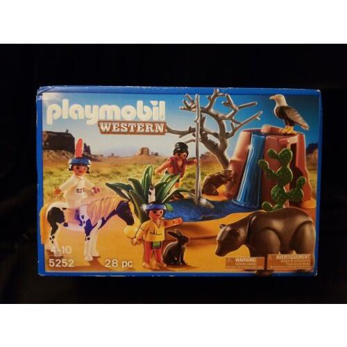 Playmobil Western Playset 28 Pc 5252 2012 Geobra Indians