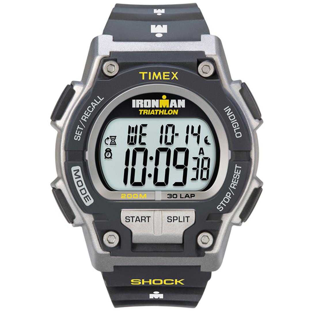 Timex T5K195 Men`s Ironman Black Resin Strap Watch