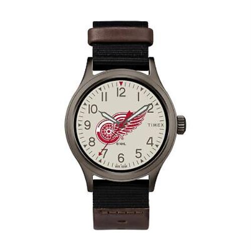 Timex Nhl Men`s 40mm Clutch Watch Detroit Red Wings