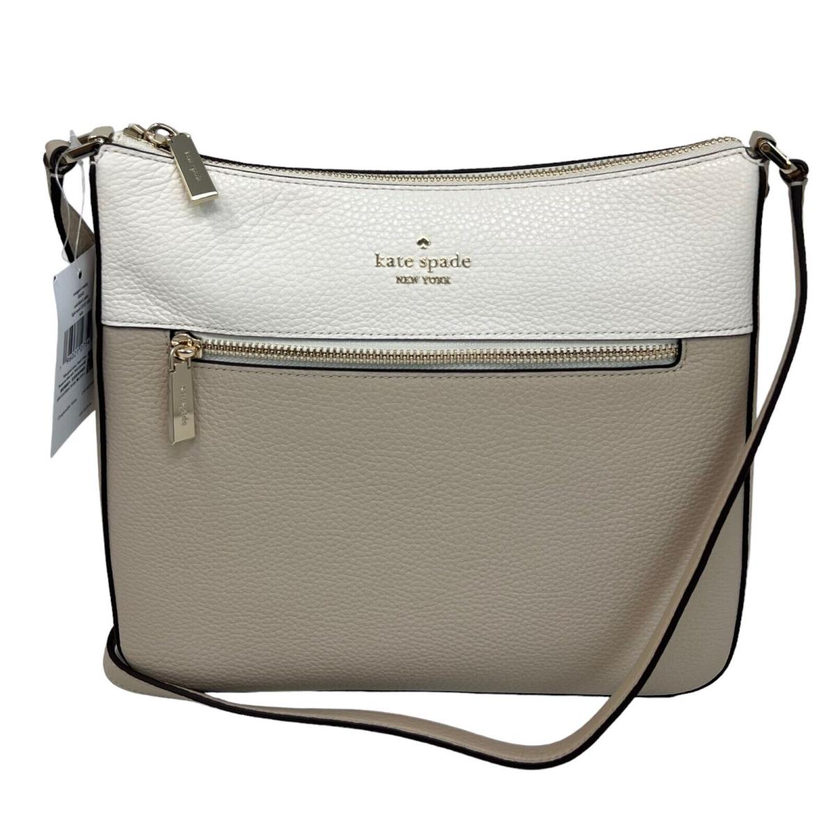 Kate Spade Leila Colorblock Light Sand Leather Swingpack Crossbody Bag KB648