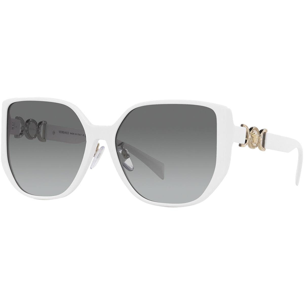 Versace Medusa `95 Women`s White Butterfly Sunglasses - VE4449D GB187 58 - Italy - Frame: White, Lens: Grey