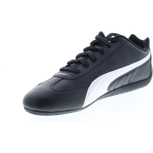 Puma Mens Speedcat Shield Leather Lace Up Sneakers Shoes Casual - Black Black