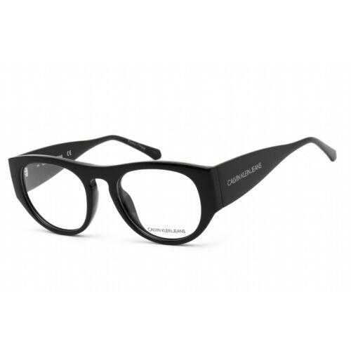 Calvin Klein Jeans Unisex Eyeglasses Black Plastic Oval Shape Frame CKJ19510 001
