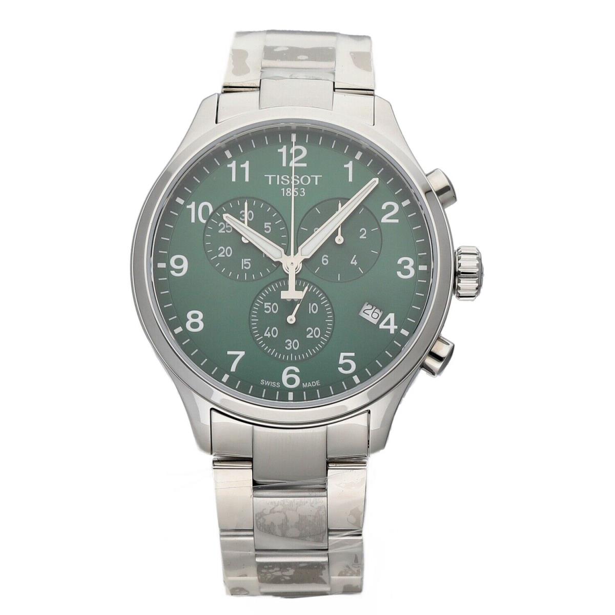 Tissot T116.617.11.092.00 Chrono XL Classic Steel 45 mm Green Quartz Men`s Watch