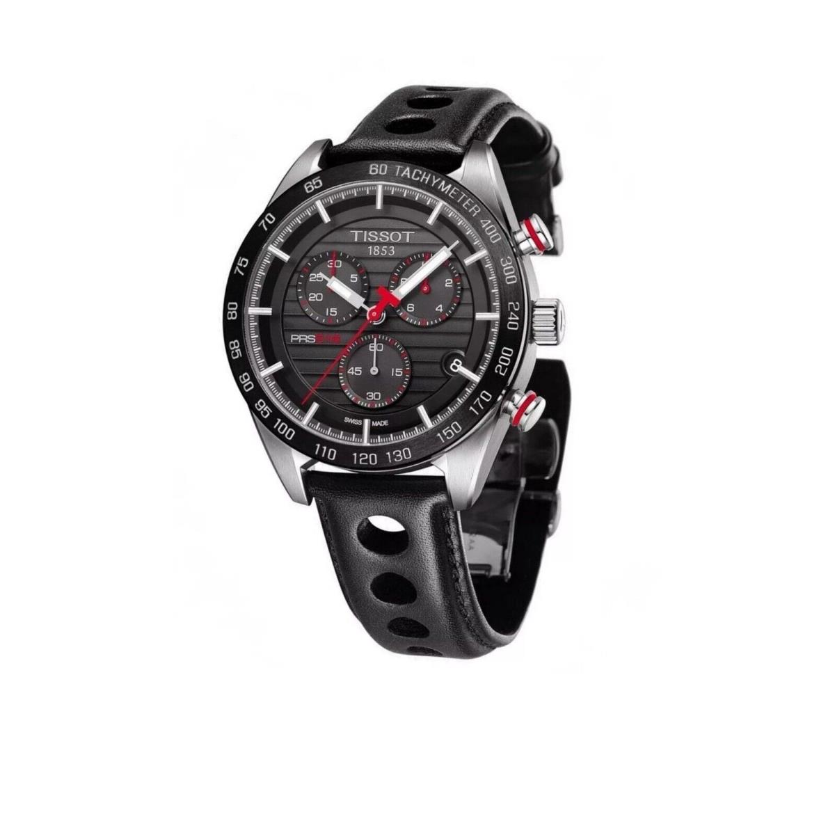 Tissot T-sport T100.417.16.051.00 Black Tone Chronograph Men`s Wristwatch