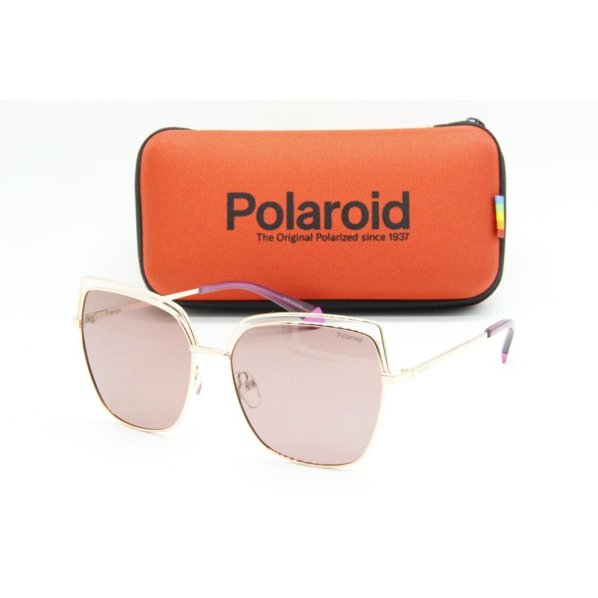 Polaroid Pld 4093/S DD80F Gold Purple Sunglasses W/case 59-16