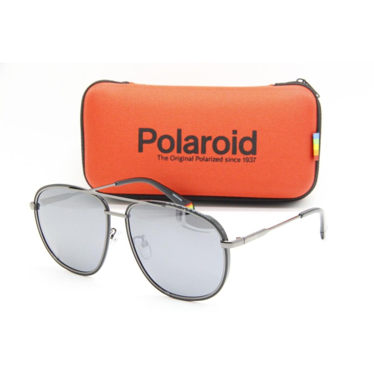 Polaroid Pld 6118/G/S KJ1EX Black Silver Sunglasses W/case 59-15