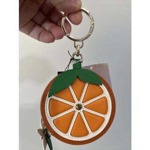 Kate Spade Clementine Coin Purse Orange Multi Novelty Cute Gift