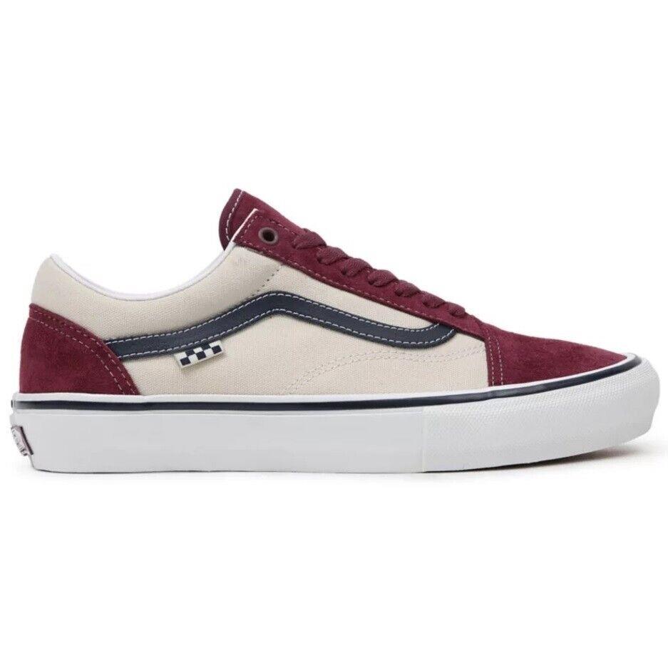 Size 8.0 Vans Skate Old Skool Mauve / Wine Skate Shoes