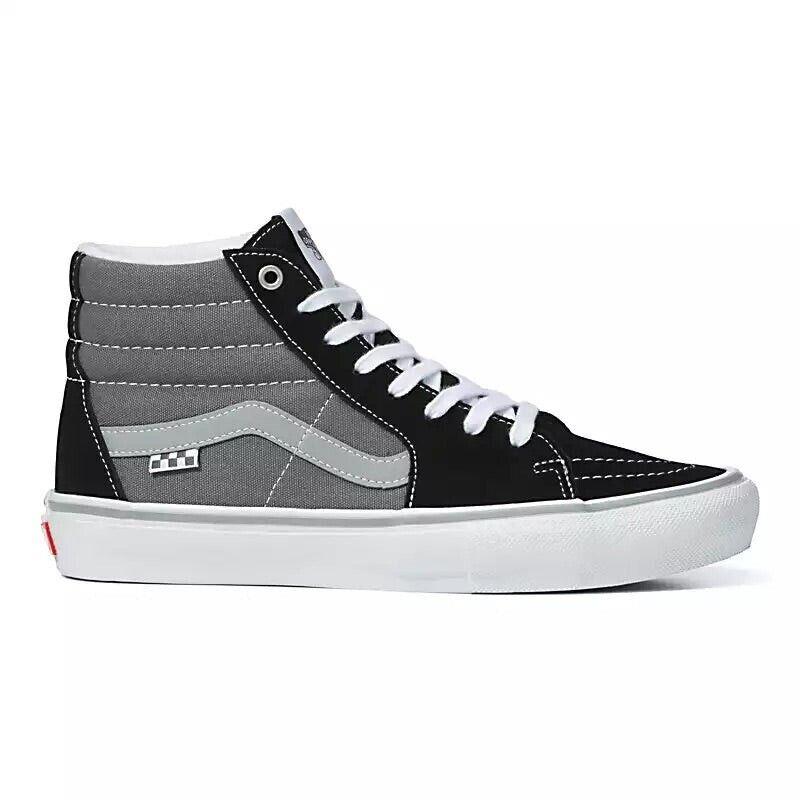 Size 8.0 Vans Skate Reflective Sk8-Hi Black / Grey Skate Shoes