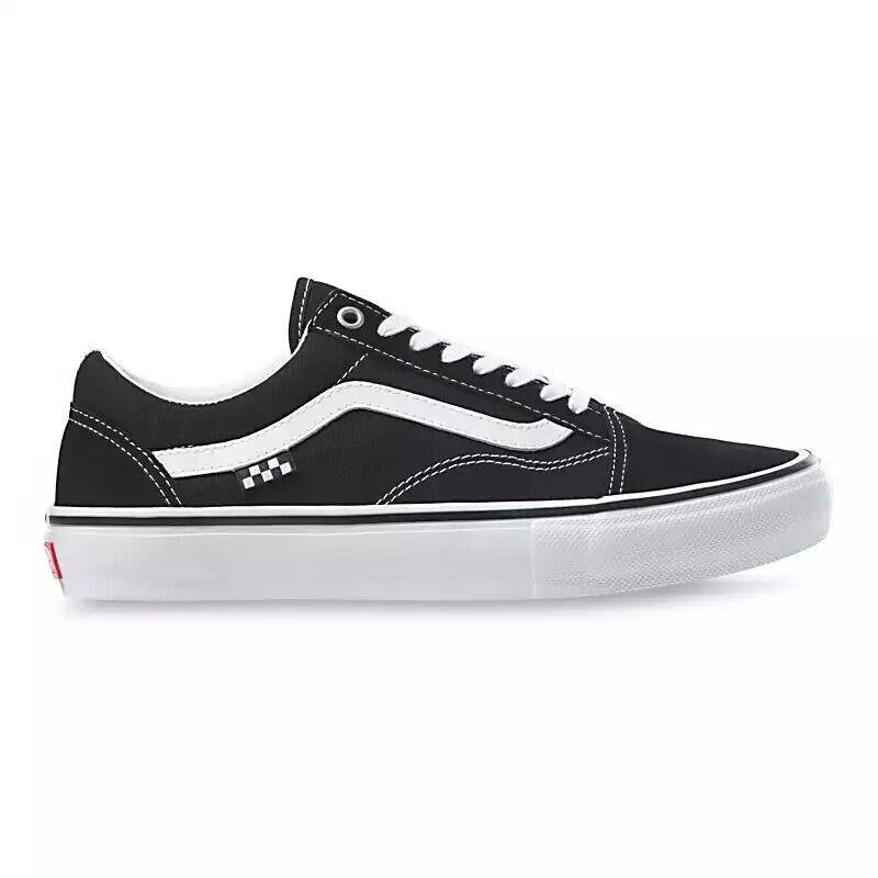 Size 12.0 Vans Skate Old Skool Skate Shoe Black / White