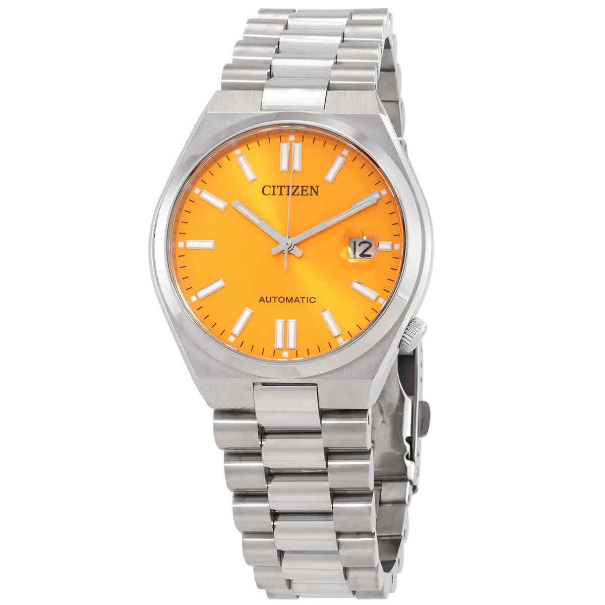 Citizen Tsuyosa Automatic Yellow Dial Men`s Watch NJ0150-81Z